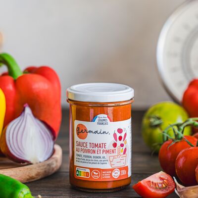 Salsa di pomodoro con pepe e peperoncino - 200g