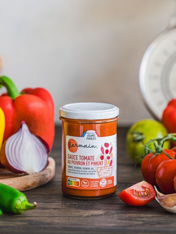 Sauce tomate au poivron et piment - 200g