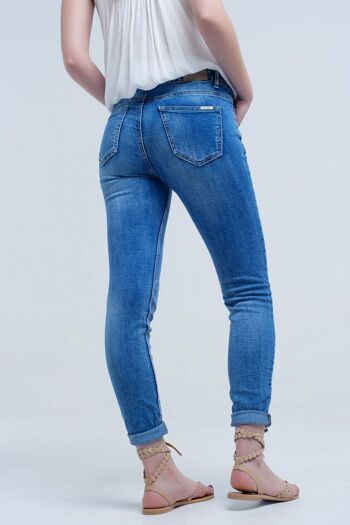 Pantalon jeans basique avec poches 2