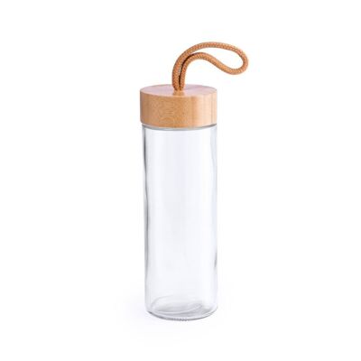 Botella de vidrio resistente y reutilizable