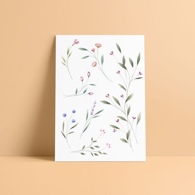Color temporary tattoos - Little Wild Flowers