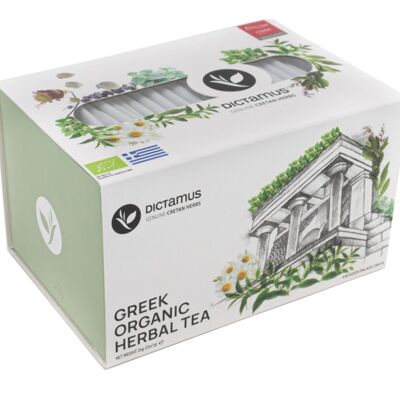 Griechische Bio-Kräutertee-Probier-Geschenkbox mit 26 Teebeuteln