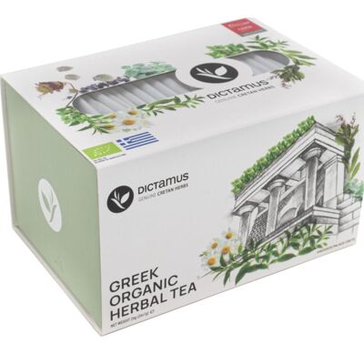 Greek Organic herbal tea sampler gift box 26teabags