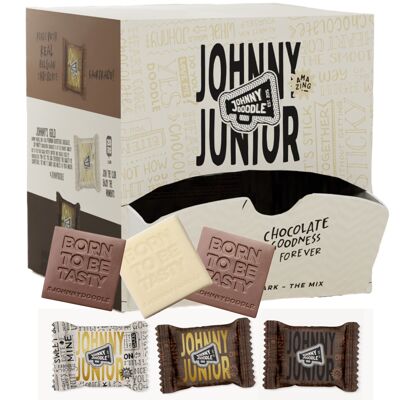 Mix Junior di cioccolato fondente 100 pezzi -Johnny Doodle - FAIRTRADE - Industria dell'ospitalità