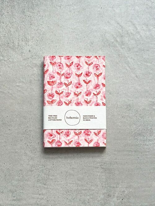 Garland Notebook, Vintage Pink