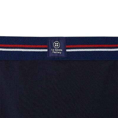 BARNABE NAVY ORGANIC COTTON BOXERS