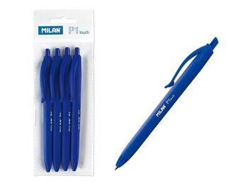 stylos à bille encre bleue x 4