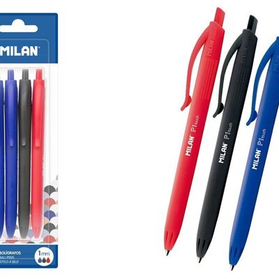 Ballpoint pen of 4, 3 colors