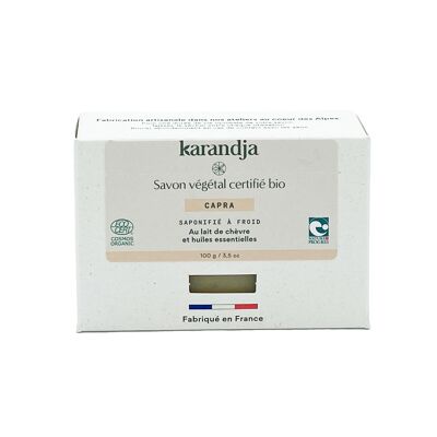 Savon végétal certifié bio CAPRA : Volume - 100g