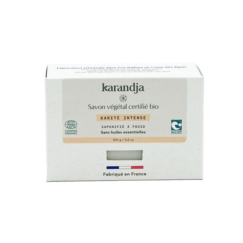 Savon végétal certifié bio KARITE INTENSE : Volume - 100g