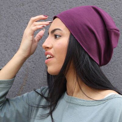 4018 Tyrian Classic beanie hat in cotton