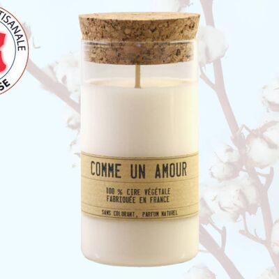 Bougie éco responsable parfumée Fleur de Coton 190 g