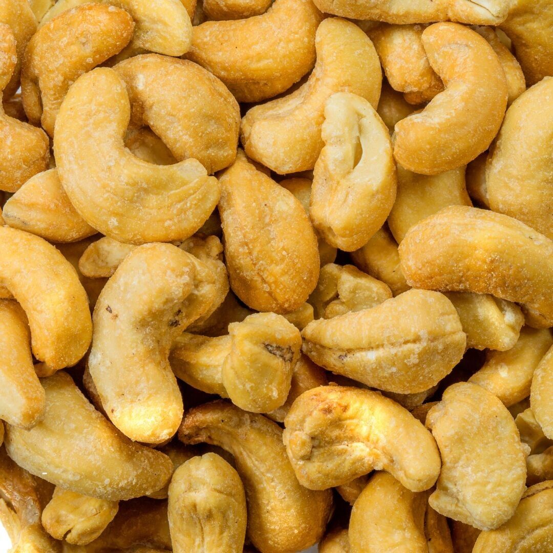 Geröstete gesalzene Cashewnüsse