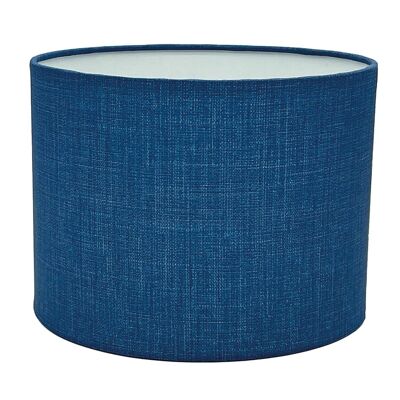 Blue Linen Effect Floor Lamp Shade