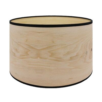 Oak wood effect bedside lampshade