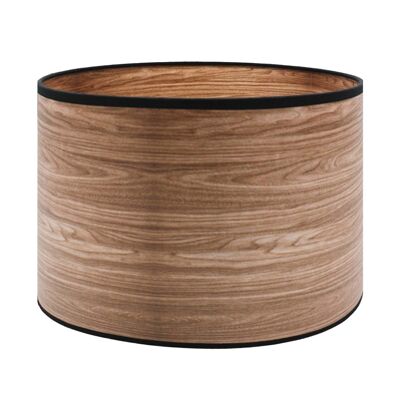 Acacia wood effect floor lamp shade