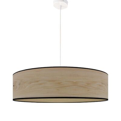Oak wood effect printed pendant light