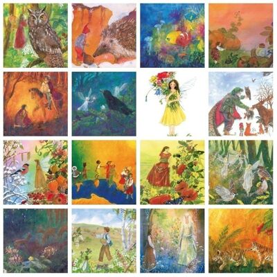 Série de cartes postales DANIELA DRESCHER (16 motifs)