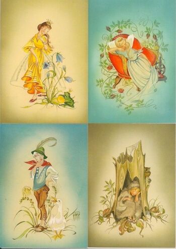 Série de cartes postales FAIRY TALES 1955 11 motifs 3