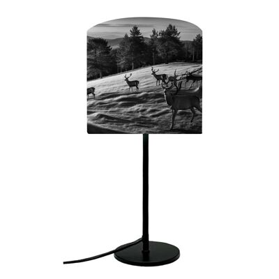 Lampe de Chevet Visuel Cerf en Plaine