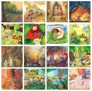 Série de cartes postales NAINS (16 motifs)