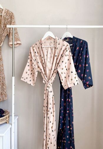 Peignoir viscose / pois blush 5