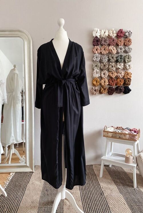 Viscose robe / black