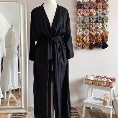 Viscose robe / black