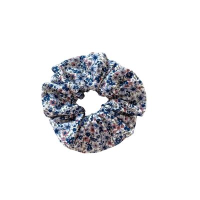 Scrunchie / Blümchenblümchen – blau