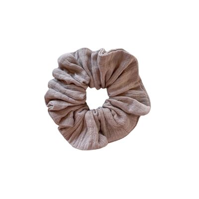 Scrunchie / crinkle muslin - beige