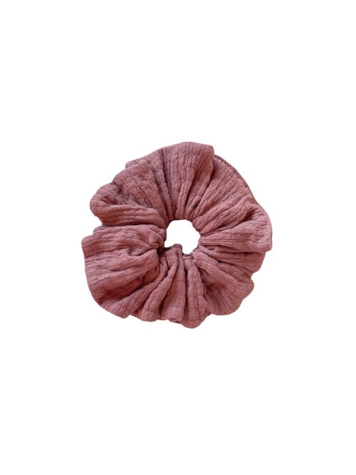 Scrunchie / crinkle muslin - clay