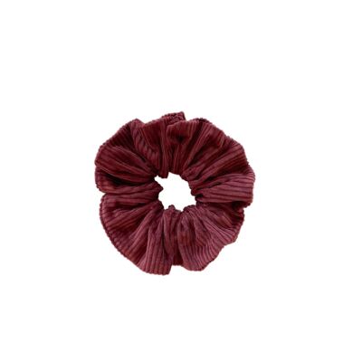 Scrunchie / corduroy - burgundy