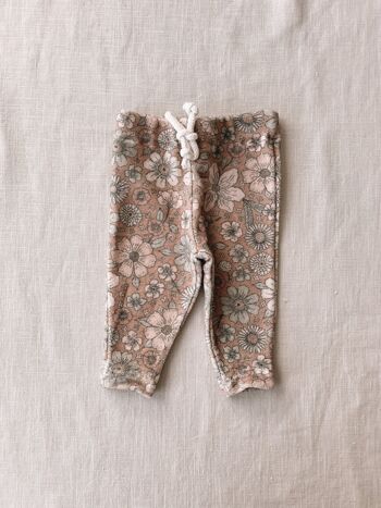 Legging éponge / caramel floral audacieux 2