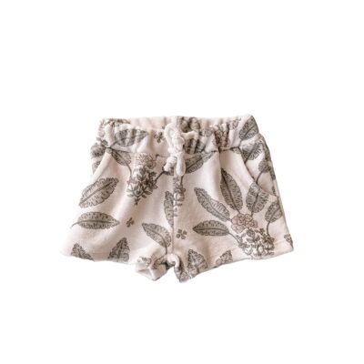 Shorts de felpa / palmas femeninas