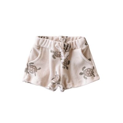 Shorts de felpa / tortugas