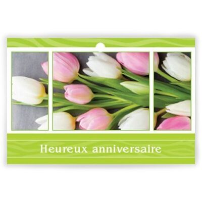 Eternel 1002 005 Heureux Anniversaire x 10 cartes - Carte de voeux