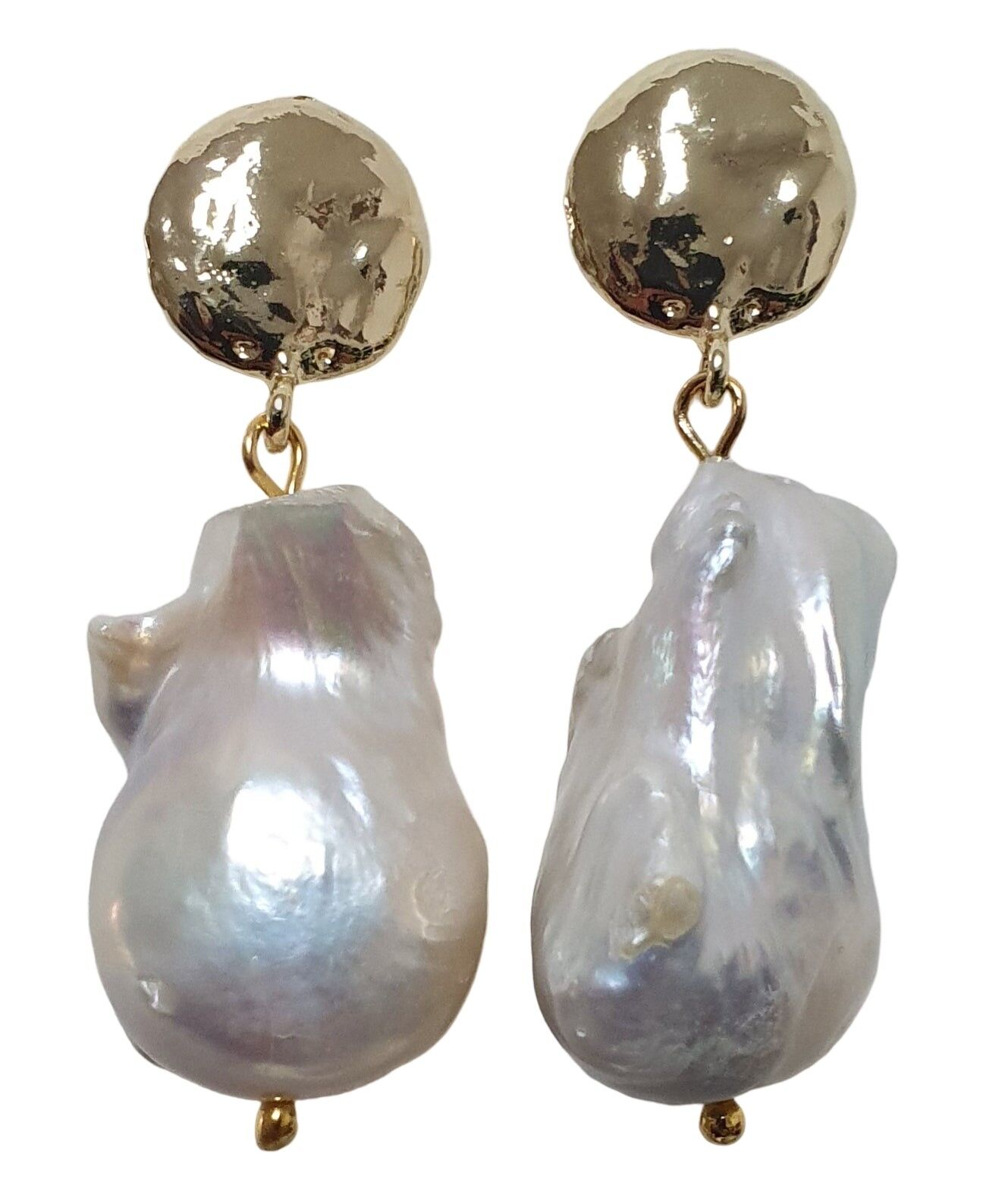 Orecchino oro con perla scaramazza