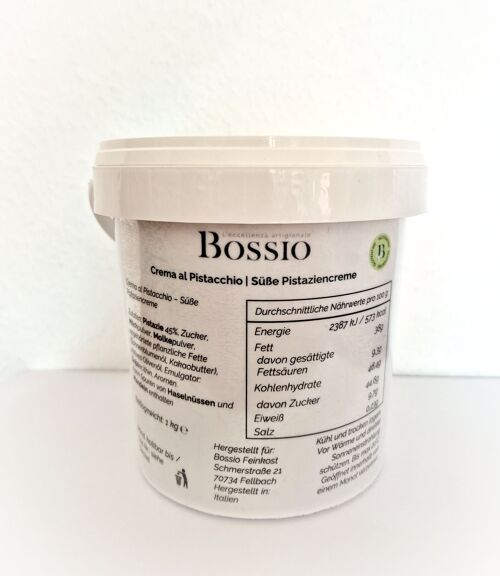 1 KG Eimer - Pistaziencreme 45% mit sizilianischen Pistazien