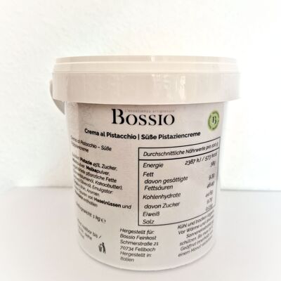 1 KG Eimer - Pistaziencreme 45% mit sizilianischen Pistazien