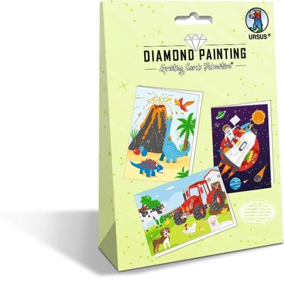 Cartes de vœux avec peinture au diamant "Aventure"