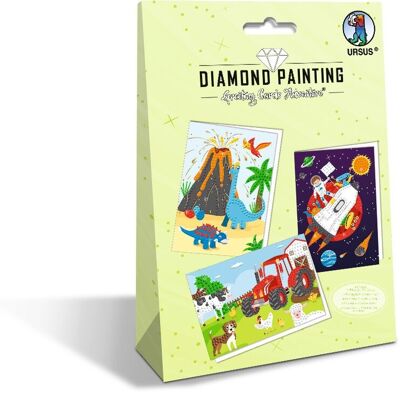 Cartes de vœux avec peinture au diamant "Aventure"