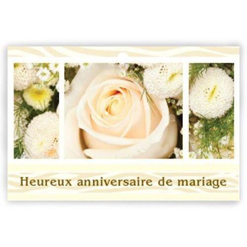 Eternel 1002 010 Heureux anniversaire de mariage x 10 cartes - Carte de vœux