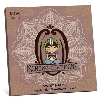 vegan chocolate organic - chocolate shaman "60% cocoa content" 15 x 50g