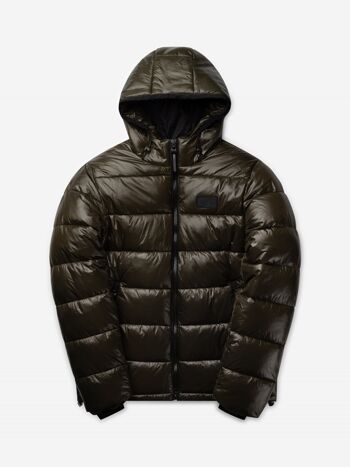 Puffer brillant | Kaki 6