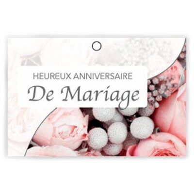 Pure 1001 009 Happy Wedding Anniversary x 10 Karten – Grußkarte