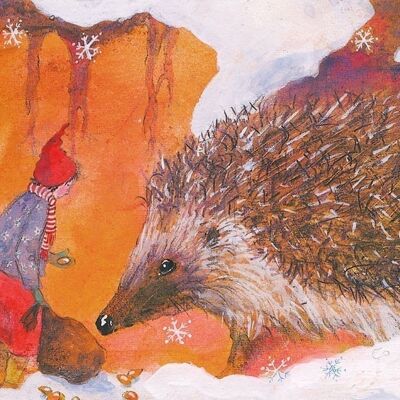 Hedgehog postcard