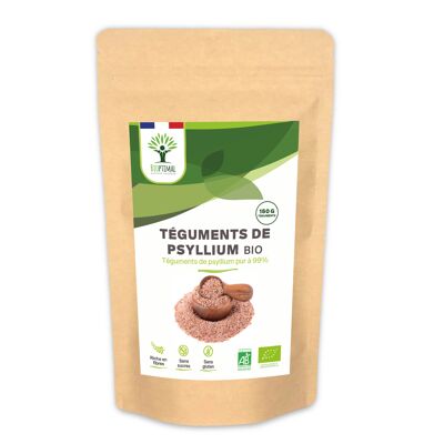 Organic Blond Psyllium - Psyllium Husk - Husk Raw - Digestion Transit Cholesterol - Origin India - Made in France - Ecocert Certified - Vegan