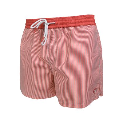 Bañador tipo shorts 100 % poliéster reciclado.