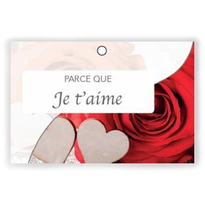 Pure 1001 014 Because I love you x 10 cards - Greeting card