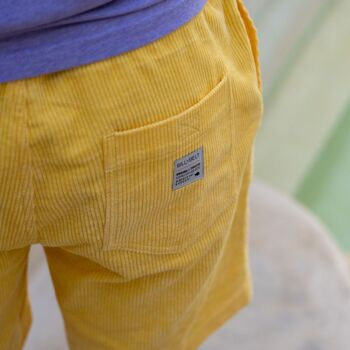 Short en velours Beach horizon – Jaune 4